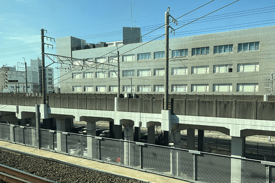 東海道新幹線「ぷらっとこだま」の車窓