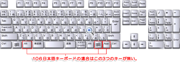 106/109日本語キーボード