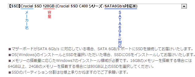 SSDの性能（スペック）の読み方