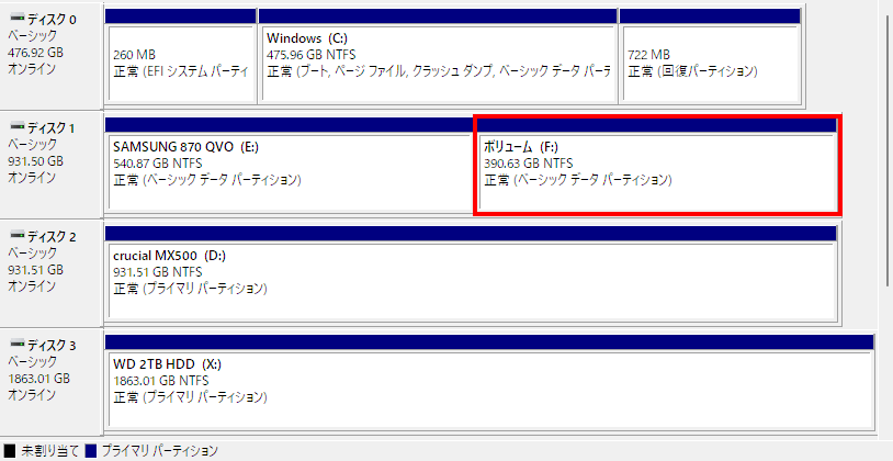 結合の完了