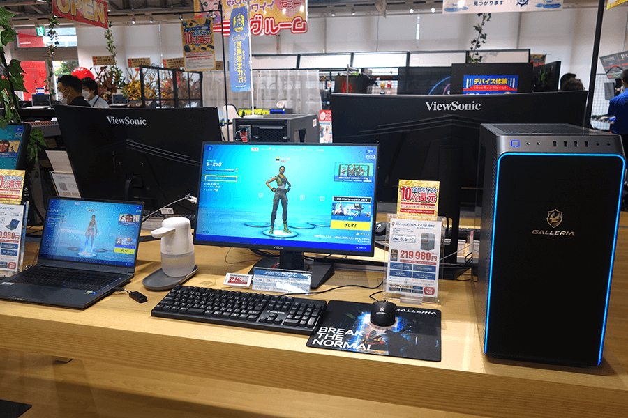 パソコンやタブレットなどの販売