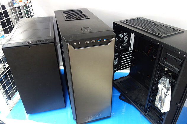 左から、Fractal Design Define R5 FD-CA-DEF-R5、ANTEC P280、ANTEC P100