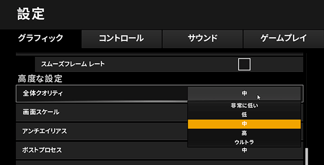 ウルトラ・高・中・低・非常に低い