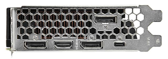 TURBO-RTX2080-8G の背面のインターフェース