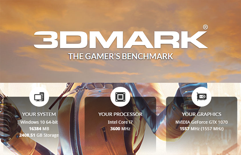GALLERIA GAMEMASTER GX（GeForce GTX 1070 8GB OC 8G 搭載）3DMARK ベンチマーク測定スコア