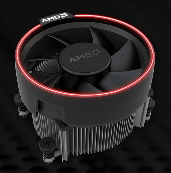 RGB LED照明付きAMD Wraith Spire Cooler
