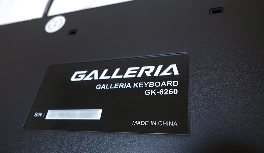 GALLERIA KEYBOARD GK-6260