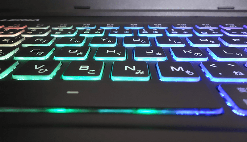 キーボードバックライト