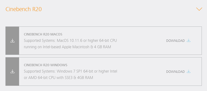 CINEBENCH R20 WINDOWS